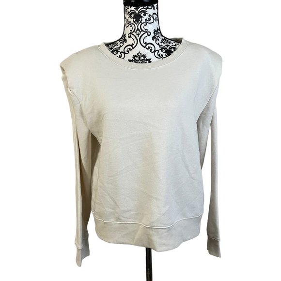 a.n.a | Women's Birch Crew Neck Long Sleeve Sweatshirt Medium - Picture 4 of 9